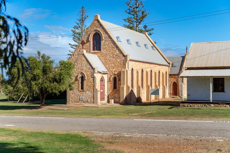 Roof repairs underway for the Wesleyan Chapel, Central Greenough