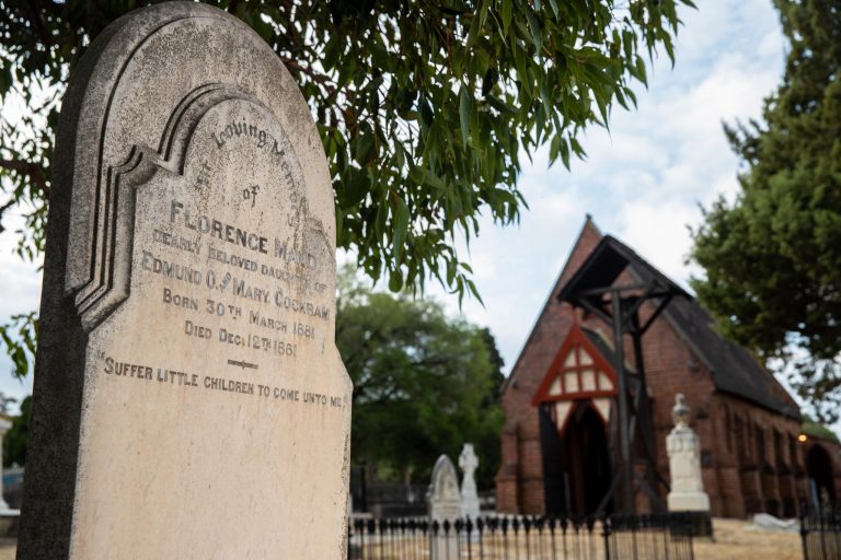 Dyson grave restoration at East Perth Cemeteries